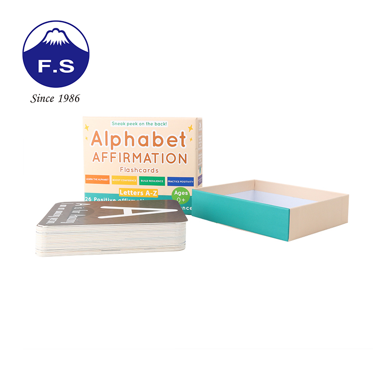 Custom Full Color Printing Alphabet Learning Flash Cards