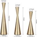 Brass Gold Taper Candlestick Holders