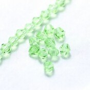 8mm grass green color Bicone crystal glass beads for jewelly