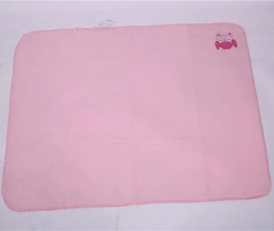 Welcome To Inquiry Price Customized Embroidered LOGO Polar Fleece 100%Polyester Cobertore Blankets For Kids