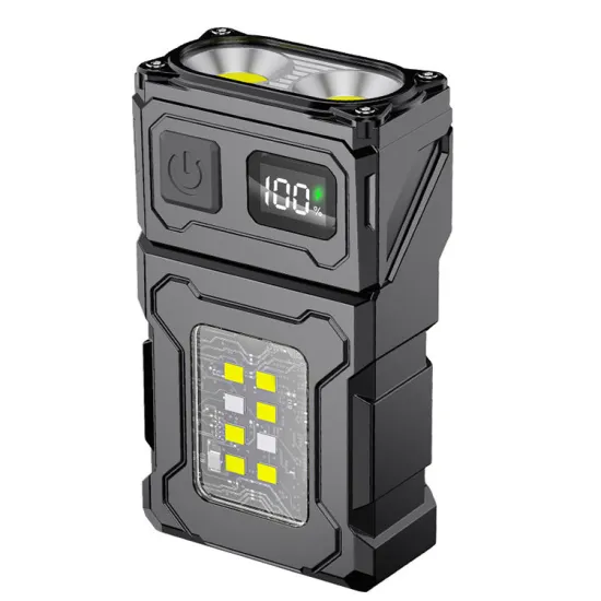 Ultimate LED Flashlight with Rechargeable Battery, Power Display & Multi-Functional Features: Ideal for Emergencies and Everyday Use