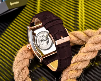 casual rose gold sports flying tourbillon men s watch