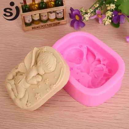 Novelty Angel shape silicone soap mould/mold for bath/lux/baby soap