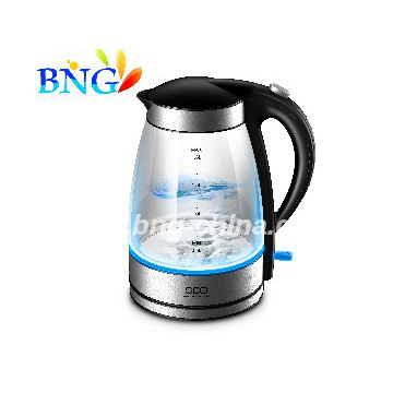 Cordless Glass Kettle With Bule LED Light