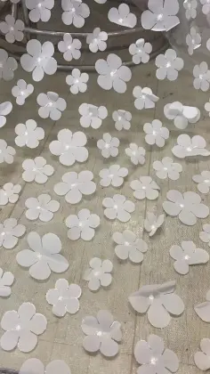3d flower embroidery french laces fabrics