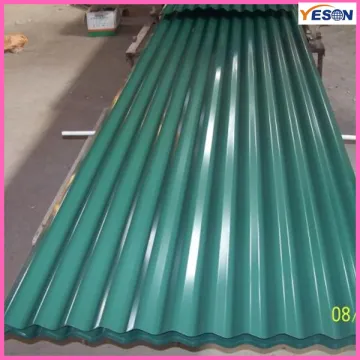 Embossed color corrugated roofing sheets