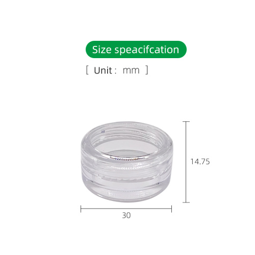 Plastic Cosmetic Cream Jar Travel Jar