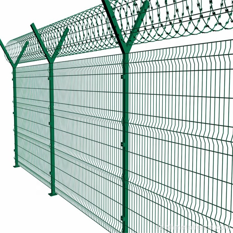 3D Curved Selded Wild -Mesh Panel de panel de alambre