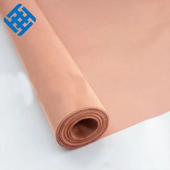 Factory Supply Woven Wire Mesh for EMI Shielding in Red Copper, Brass, and Phosphor Bronze
