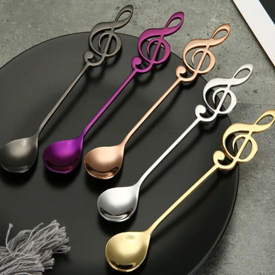 Stainless Steel Dessert Music Spoon