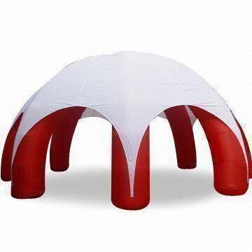 Inflatable Party Tent, 6 Legs, 20x20ft with Printing, Made of PVC Tarpaulin