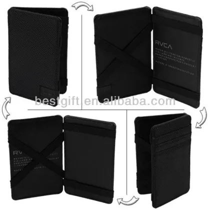 leather dosh holder foldable black magic wallet