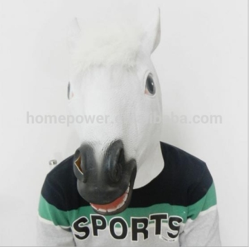 Halloween Costume High quality Novelty Latex Rubber Horse Head Animals Mask