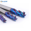 HRC70 Tungsten Steel End Mills Coating Blue Nano