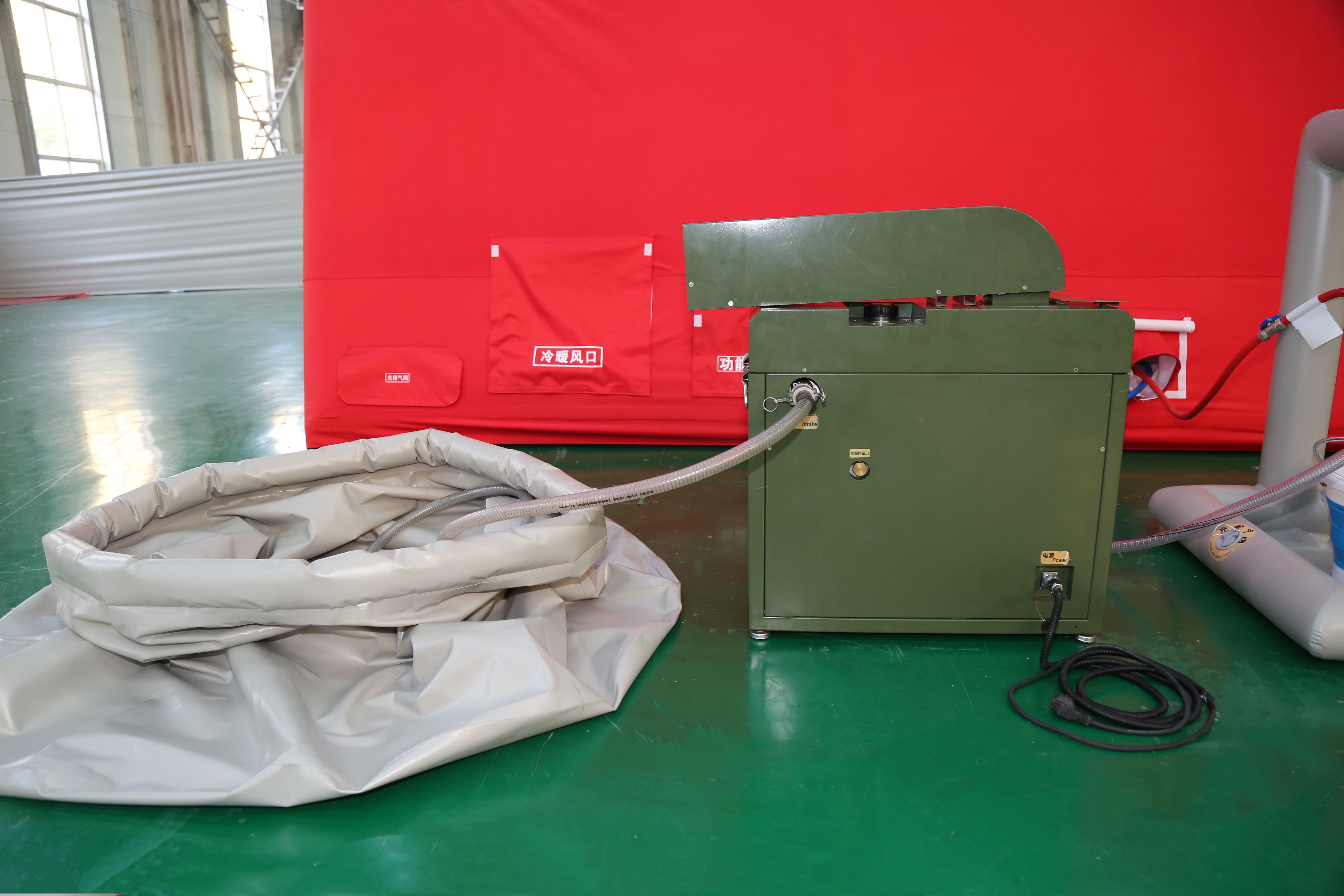 inflatable tent with heater
