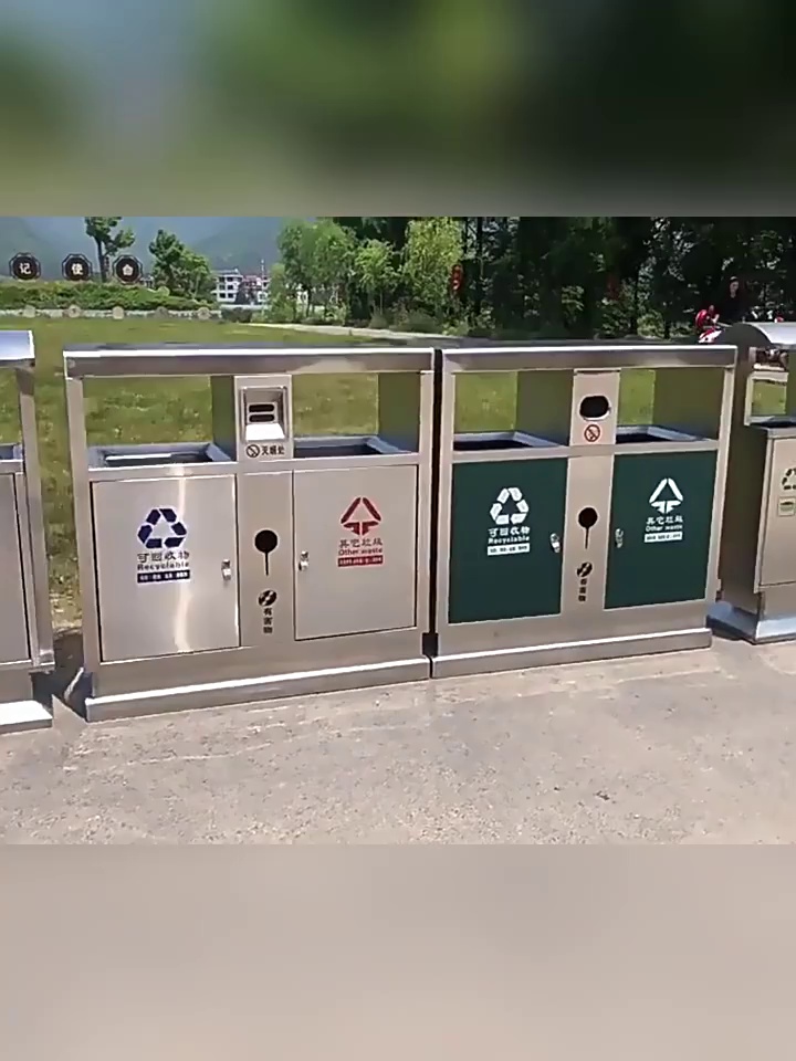 Customized Metal Trash Can for Outdoor Commercial Areas Dumpster