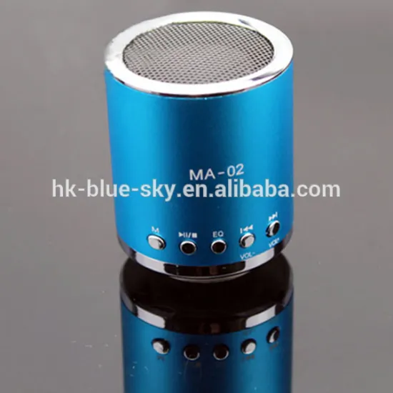 Cheap price round shaped small speaker with usb FM and memory card