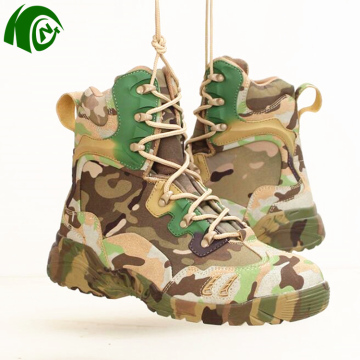 Bota táctica de kango: zapato de seguridad de cuero de vaca negro genuino de alta calidad