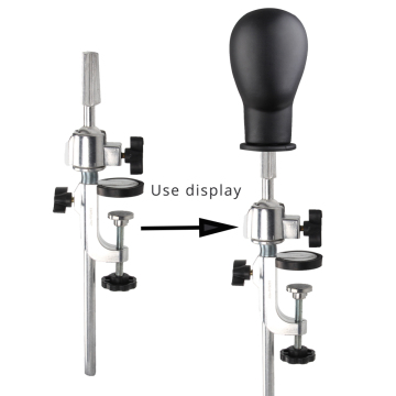 Alileader New Arrival Aluminium Alloy Wig Stand Mannequin Head Holder