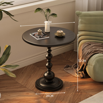 Double Round Coffee Table French Creative Mini Bedside Table Manufactory