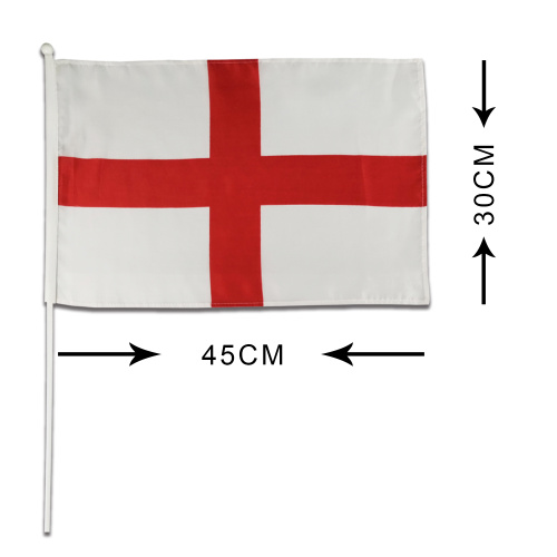 Promotion polyester England National Hand Flag with Sticker