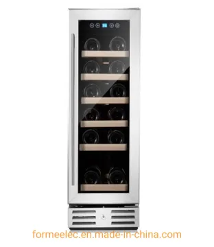 Built-in Wine Cooler Compressor Cooling Wine Fridge 18 Bottles 62L Vino Showcase