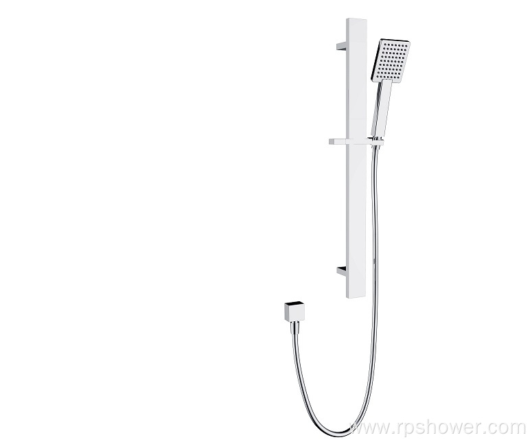 Adjustable shower slide bar set