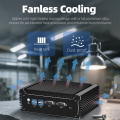 Core i5 8250u 2com 2lan Fanless Industrial PC