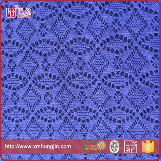 Polyester spandex jacquard for dress