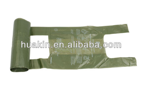 HDPE pet waste bags garbage bags on rolls
