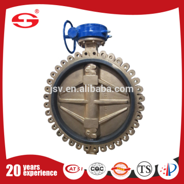 ANSI 125 150 Dn100 Center Line Butterfly Valve DI Body with Lug Type