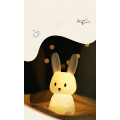 Silicone rabbit touchable night light for baby