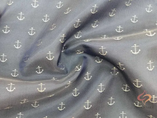 Poly and Viscose Blended Jacquard Fabric