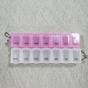 Plastic medicine pill box