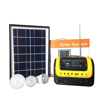 Portable Solar Home System: Off-Grid Emergency Light with DC Radio
