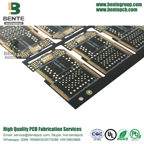 2 FR4 Layers PCB Quickturn PCB Ultrathin  Matt Black Ink