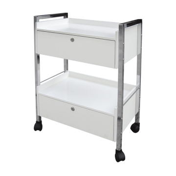 2 Drawers Salon Utility Trolley Cart