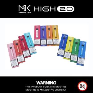 High 2.0 400Puffs Bigger Vapor Disposable E Cigarettes