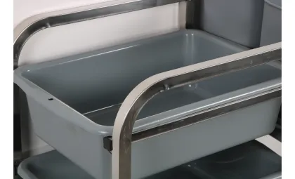 Stainless Steel Tableware collection cart
