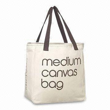 Canvas Bag with Solid/Full Color Printing, Different Sizes and Patterns are Available