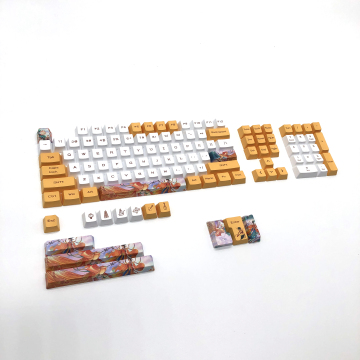 Custom PBT Keycaps Set for Cherry, Gateron & MX Switches: 140 Keys Dye-Sublimation in Cherry Profile