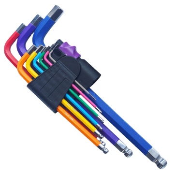 CRV Foldable Ball End Allen Key Set 9pcs