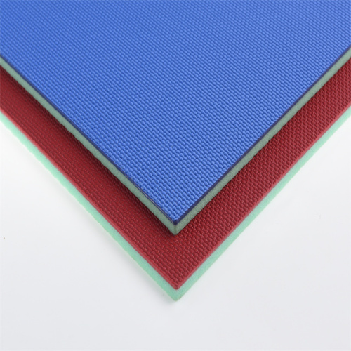 piso de PVC de superfície entrelaçada de cor azul