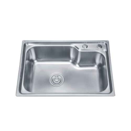 Wastafel Dapur Stainless Steel Melengkung dengan Desain Praktis