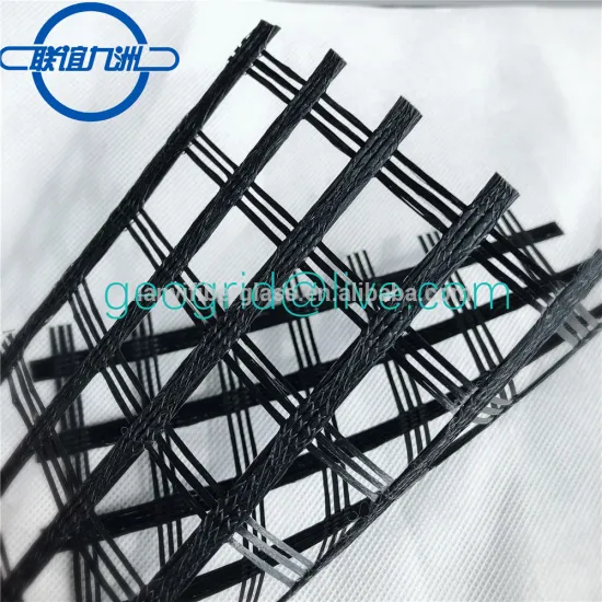 ASTM standard high quality polyester geogrid coated with pvc