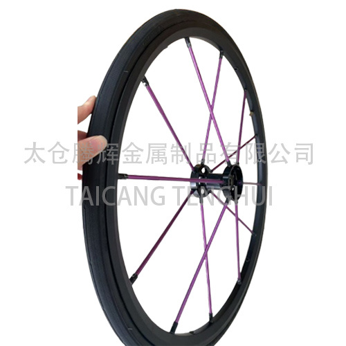 Roda traseira de 24 cadeira de rodas com cubo de alumínio