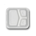 Bagasse Hamburger Clamasse Box Bagasse Conteneur alimentaire Rectangle