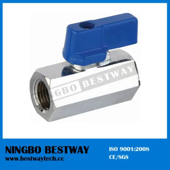 Brass mini ball valve with aluminium handle