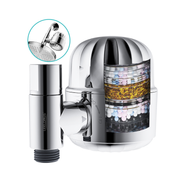 High Output Shower Filter Head for Hard Water - Removes Chlorine with Multi-Stage Filtration
