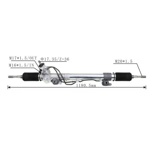 Engranaje de dirección RHD para Toyota Land Cruiser 4700